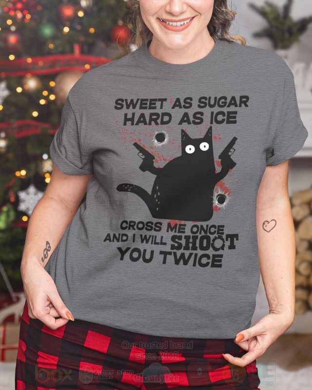 BEST Black Cat and Gun Sweet As Sugar Hard As Ice Unisex Hoodie, 2D Shirt 12 Black Cat and Gun Sweet As Sugar Hard As Ice 2D Hoodie Shirt 1 2 3 4 5 6 7 8 9 10 11