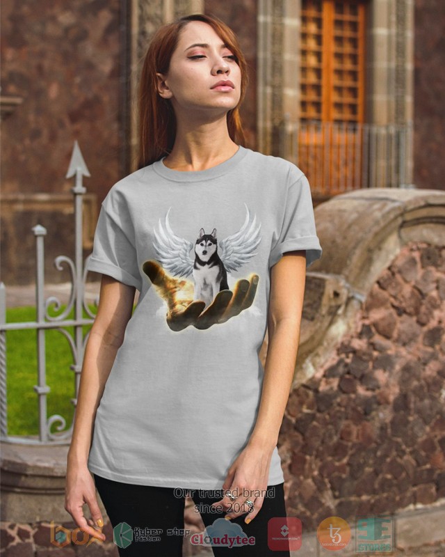 HOT Black Husky Golden Hand Heaven Wings 2D shirt, hoodie 3 Black Husky Golden Hand Heaven Wings 2D shirt hoodie 1 2