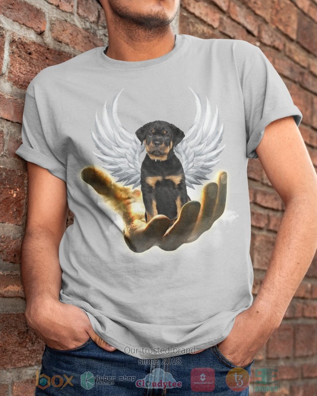 HOT Black Rottweiler Golden Hand Heaven Wings 2D shirt, hoodie 4 Black Rottweiler Golden Hand Heaven Wings 2D shirt hoodie 1 2 3