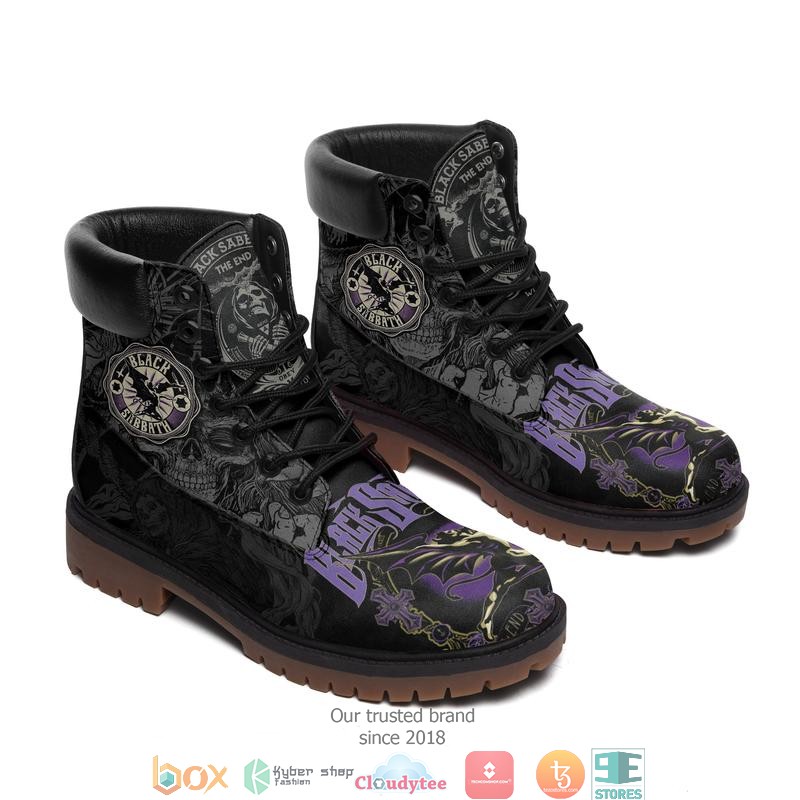 Black Sabbath Death God Timberland Boots