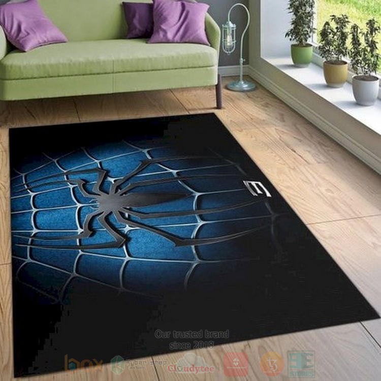 Black Spider Man Inspired Rug