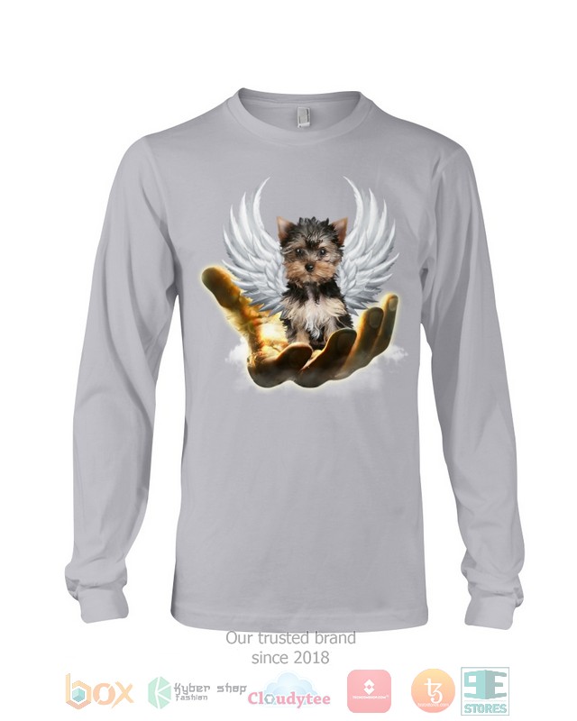 Black Yorkshire Terrier Golden Hand Heaven Wings 2D shirt hoodie 1 2 3 4 5 6 7 8 9 10 11 12 13 14 15 16 17 18