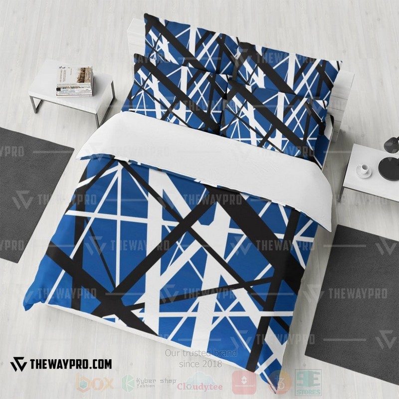 BEST Blue Frankenstrat Strings Duvet Cover Bed Sets 3 Blue Frankenstrat Strings Custom Bedding Set 1 2