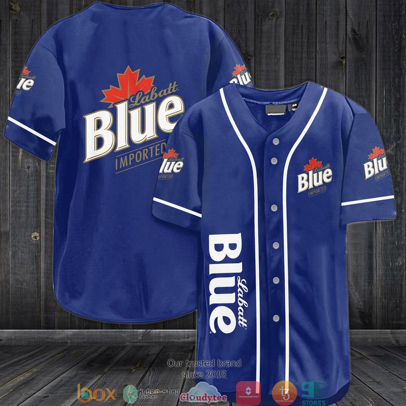 Blue Labatt Baseball Jersey Shirt