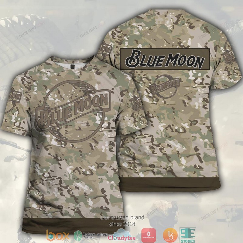 Blue Moon Camouflage 3D T shirt