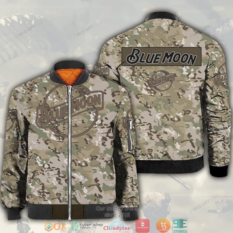 Blue Moon Camouflage Bomber Jacket