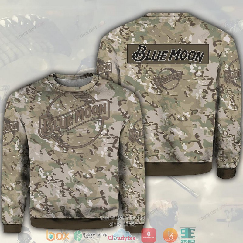 Blue Moon Camouflage Crewneck Sweatshirt 2 Blue Moon Camouflage Crewneck Sweatshirt