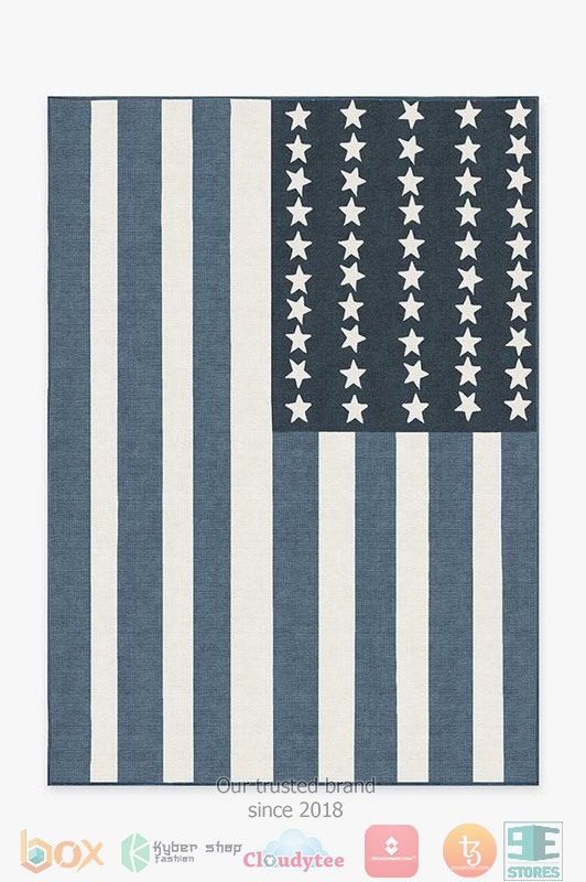 Blue United States flag Rug Carpet