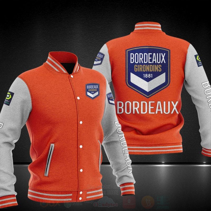 BEST Bordeaux Girondins 1881 Printing Baseball Jacket 4 Bordeaux Girondins 1881 Baseball Jacket 1 2 3