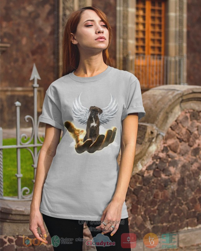 HOT Brindle Boxer Golden Hand Heaven Wings 2D shirt, hoodie 3 Brindle Boxer Golden Hand Heaven Wings 2D shirt hoodie 1 2