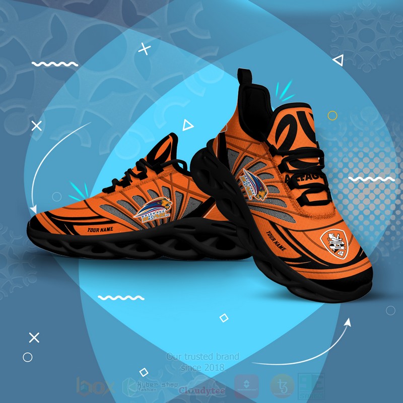 Brisbane Roar A League Personalized Clunky Max Soul Shoes 1 2 3 4 5 6
