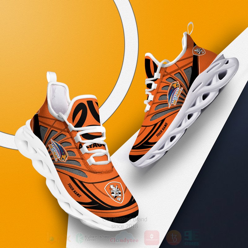 Brisbane Roar A League Personalized Clunky Max Soul Shoes 1 2 3 4 5 6 7