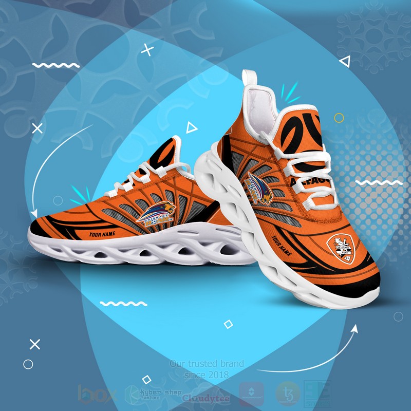Brisbane Roar A League Personalized Clunky Max Soul Shoes 1 2 3 4 5 6 7 8
