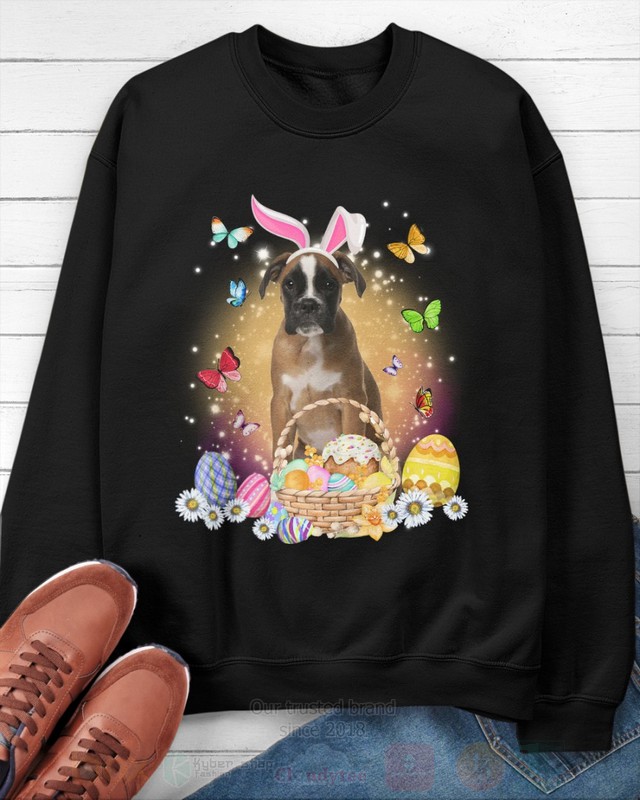 Brown Boxer Easter Bunny Butterfly 2D Hoodie Shirt 1 2 3 4 5 6 7 8 9 10 11 12 13 14
