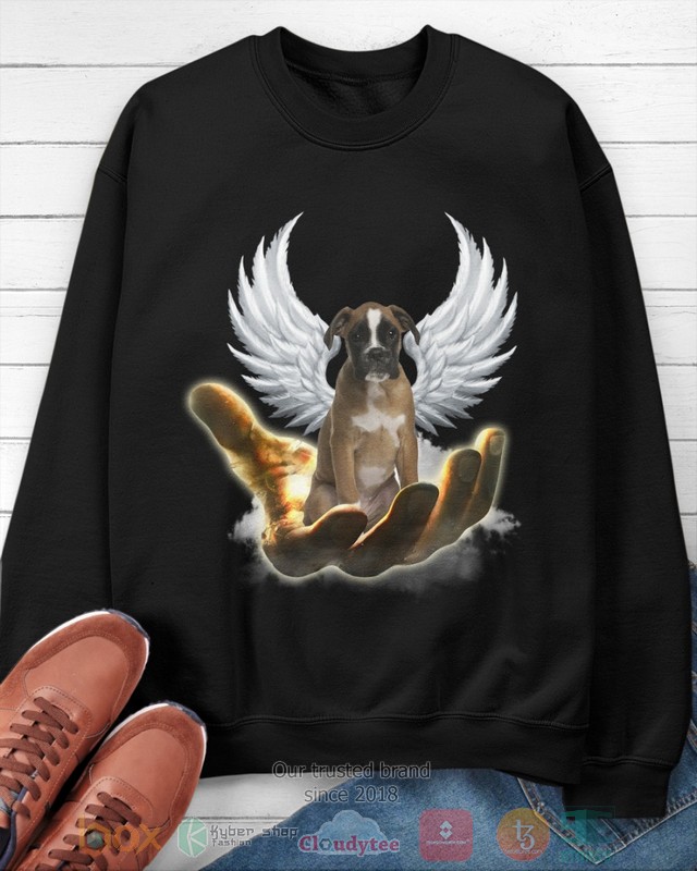 Brown Boxer Golden Hand Heaven Wings 2D shirt hoodie 1 2 3 4 5 6 7 8 9 10 11 12