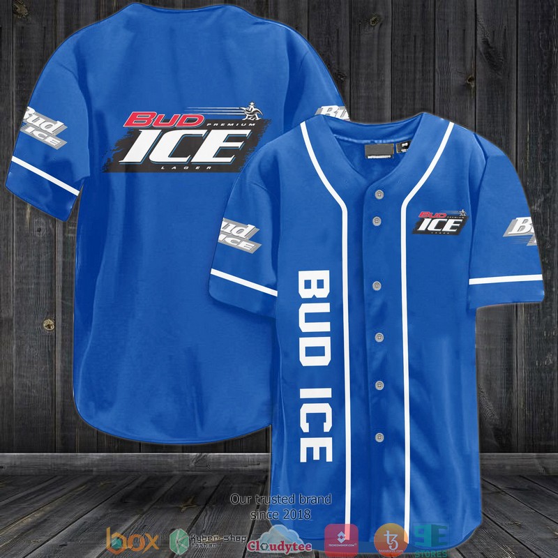 Bud Ice Baseball Jersey Shirt 1 Bud Ice Baseball Jersey Shirt