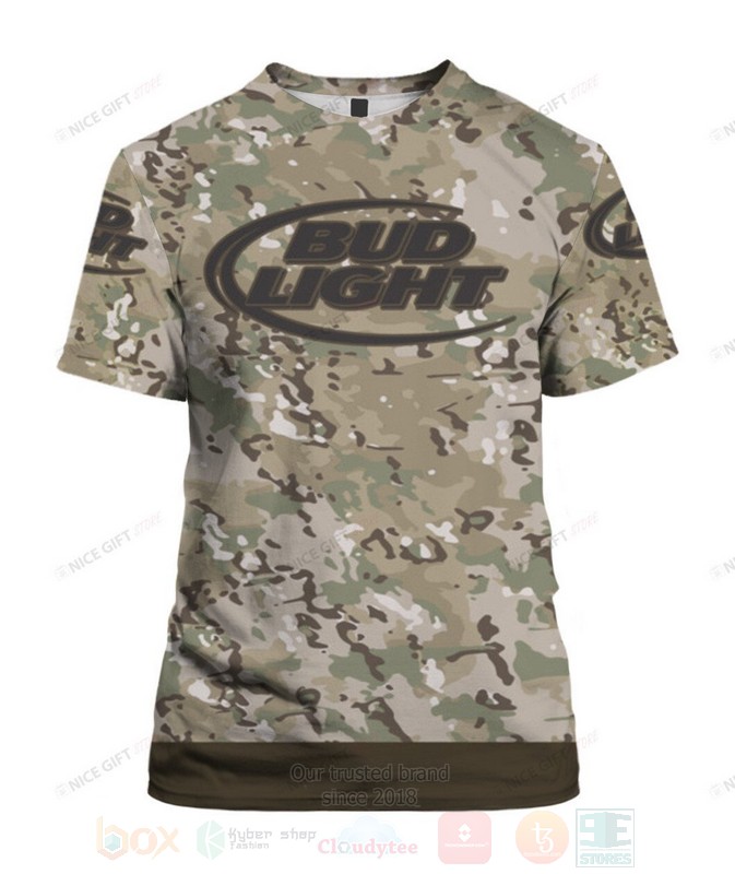 Bud Light Camouflage 3D T shirt 1
