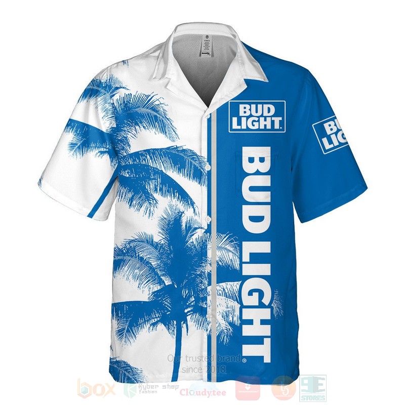 BEST Bud Light Coconut Tropical Shirt, Short 3 Bud Light Coconut Hawaiian Shirt Short 1 2