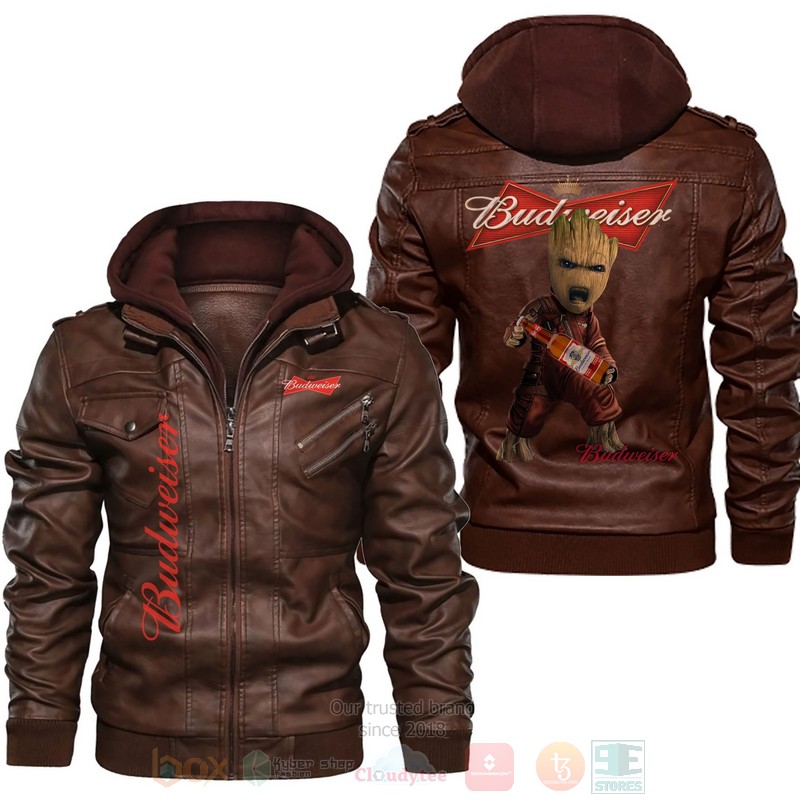 Budweiser Baby Groot Leather Jacket 1