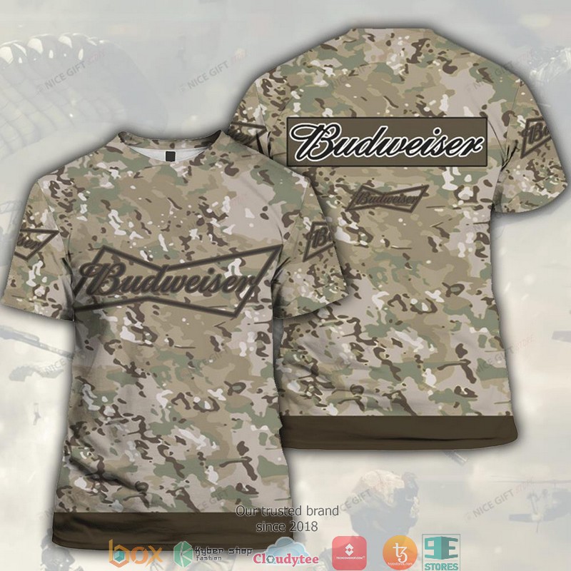 Budweiser Camouflage 3D T shirt