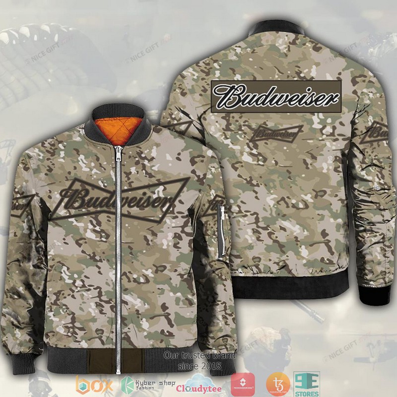 Budweiser Camouflage Bomber Jacket