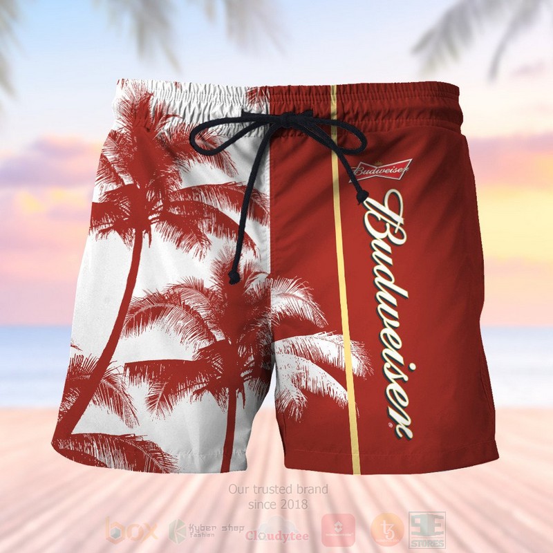 Budweiser Coconut Hawaiian Shirt Short 1 2 3 4 5 6 7 8