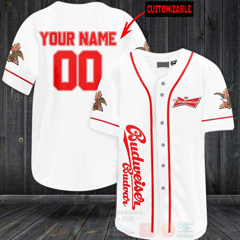 BEST Budweiser Personalized AOP Baseball Jersey 1 Budweiser Personalized Baseball Jersey Shirt