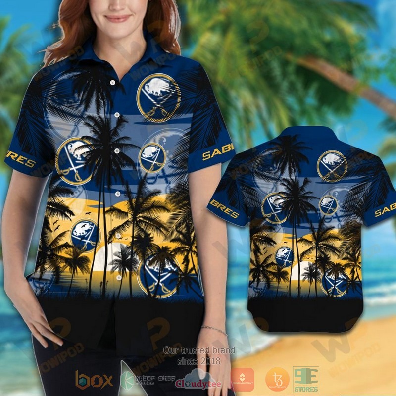 HOT Buffalo Sabres Hawaiian Shirt and shorts 3 Buffalo Sabres Hawaiian Shirt and shorts 1 2