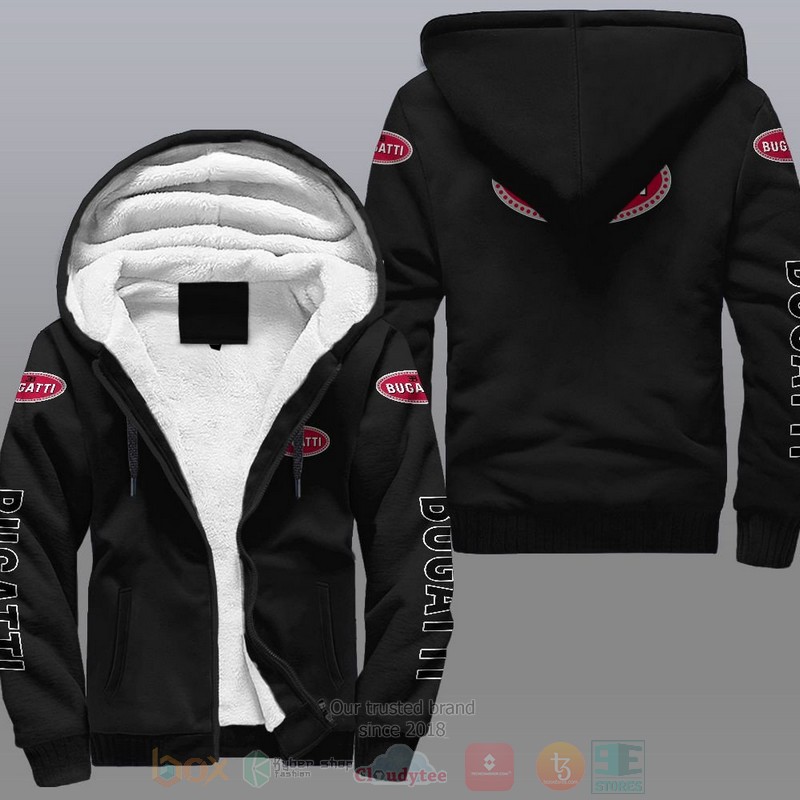 Bugatti Car Fleece Hoodie