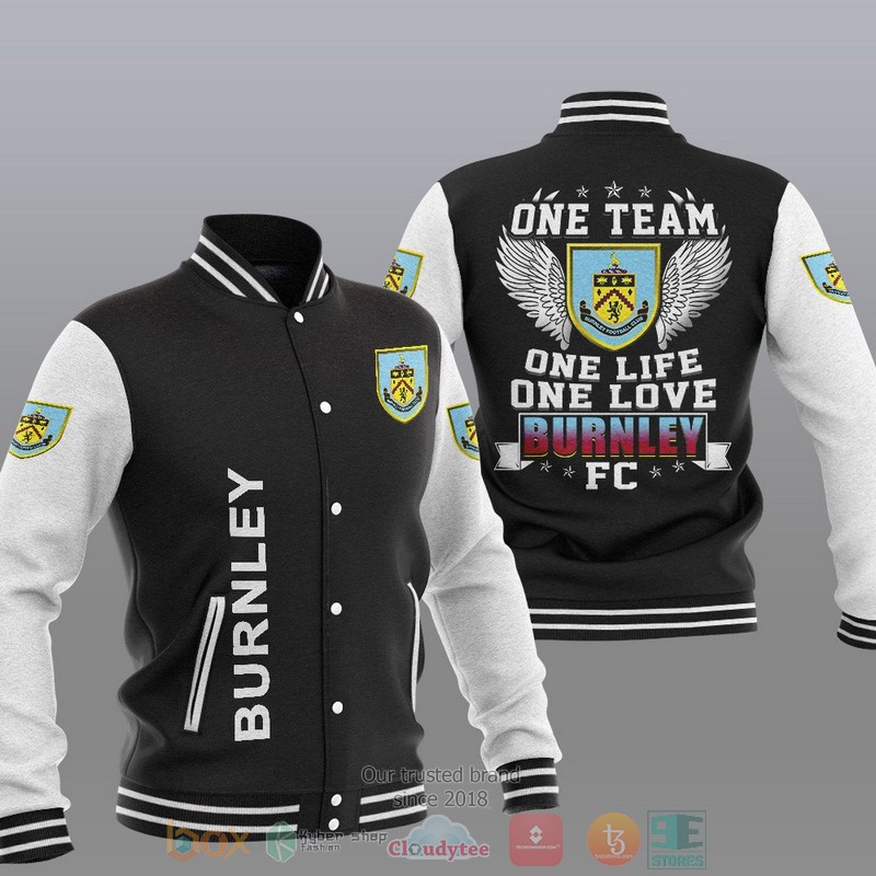 Burnley One Team One Life One Love Baseball Jacket