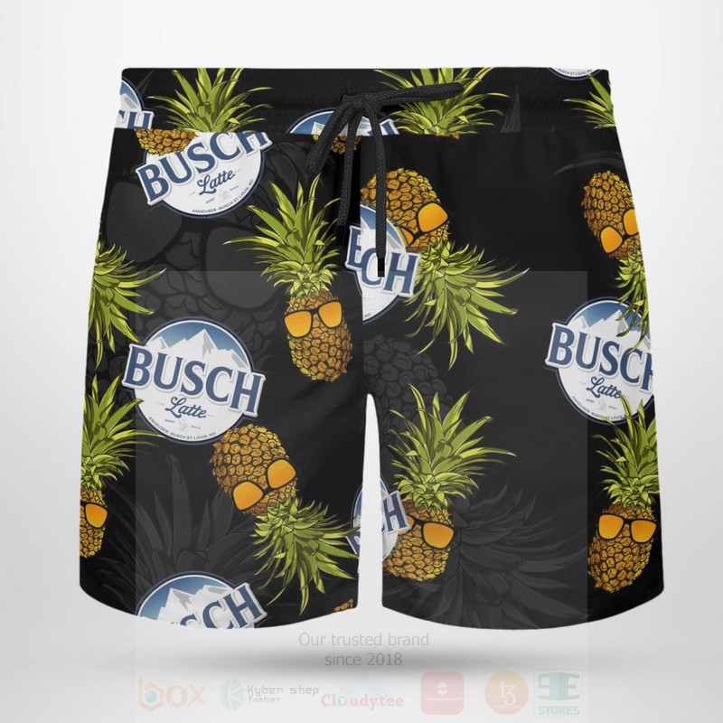 BEST Busch Latte Black All Over Print Beach Short 6 Busch Latte Black Beach Short 1 2 3 4 5