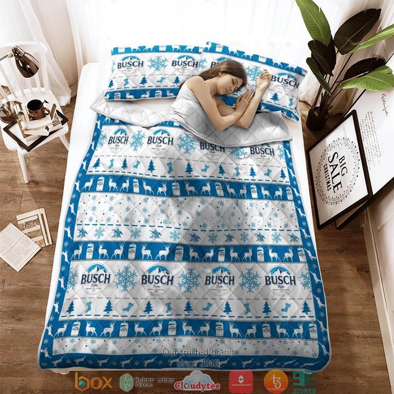 Busch Latte Christmas Quilt Bedding Set 3 Busch Latte Christmas Quilt Bedding Set