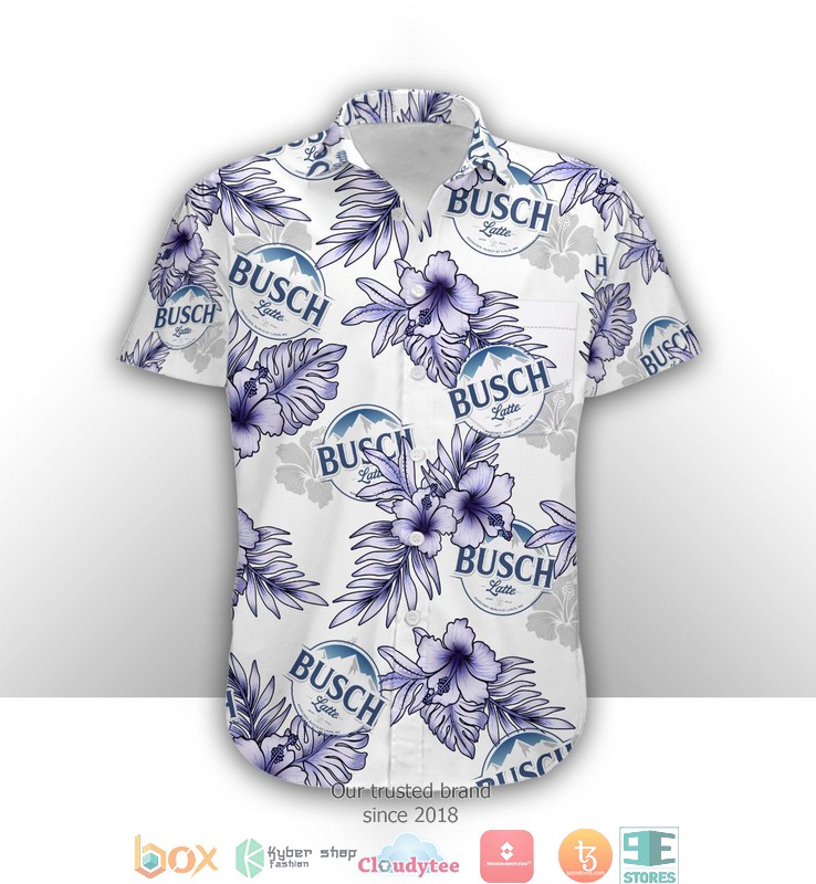 Busch Latte Hibiscus White Navy Hawaiian shirt 3 Busch Latte Hibiscus White Navy Hawaiian shirt