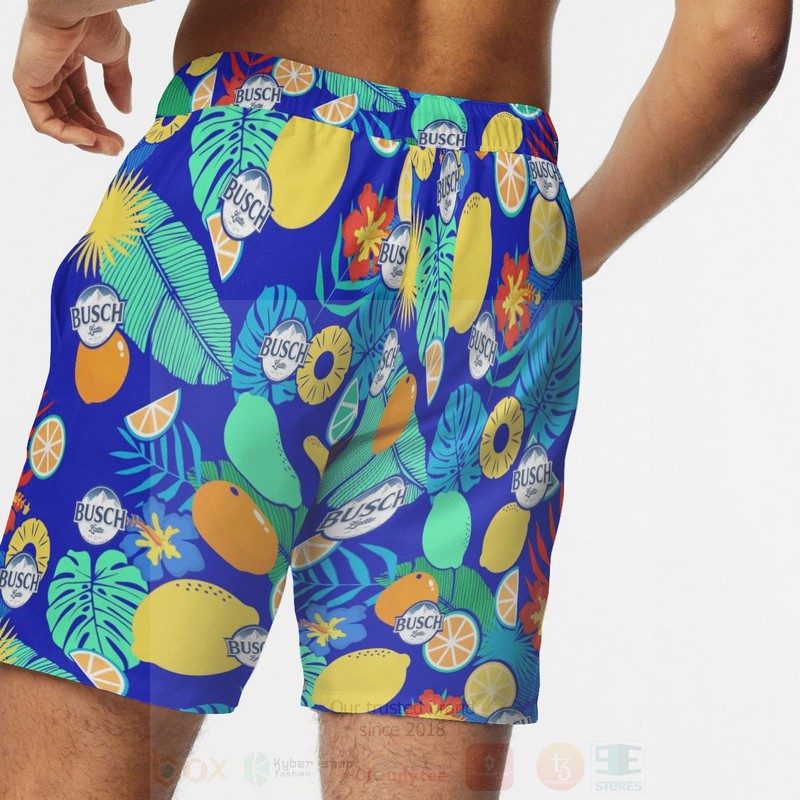 BEST Busch Latte Lemons All Over Print Beach Short 3 Busch Latte Lemons Beach Short 1 2