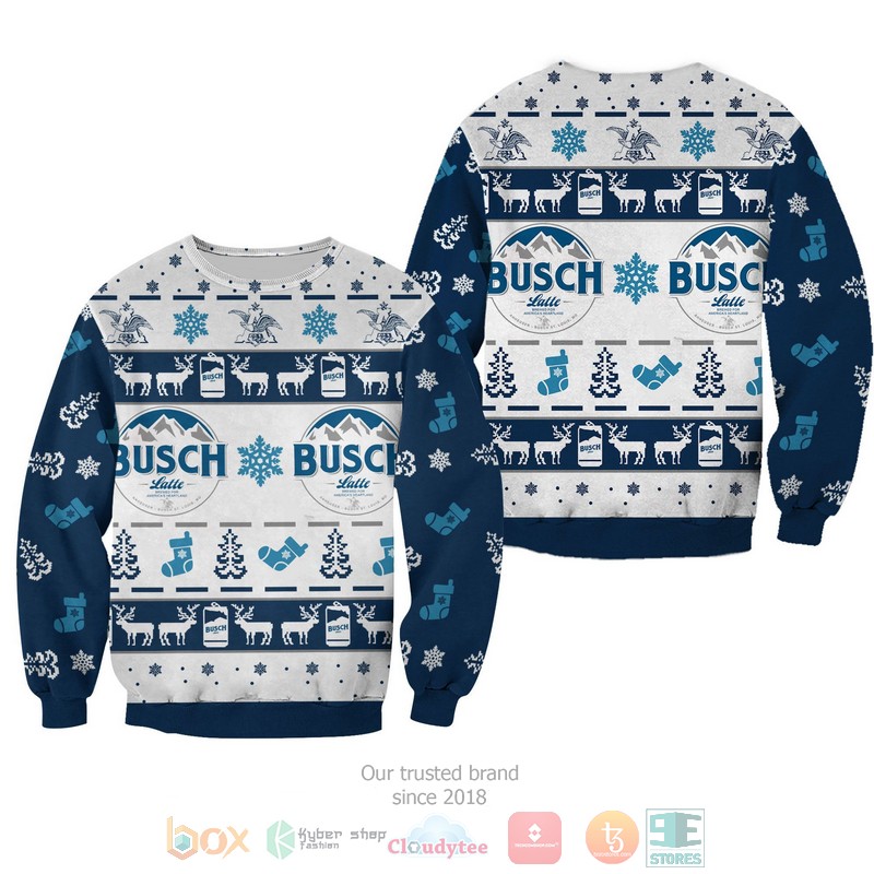 Busch Latte blue christmas sweater