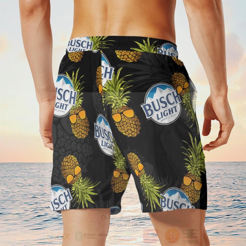 BEST Busch Light Black Pineapple All Over Print Beach Short 7 Busch Light Black Pineapple Beach Short 1 2 3 4 5 6