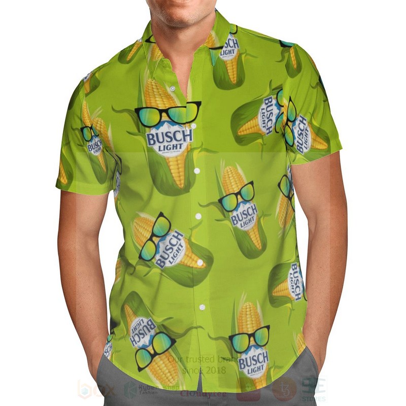 BEST Busch Light Corn All Over Print Hawaiian Shirt 2 Busch Light Corn Hawaiian Shirt 1
