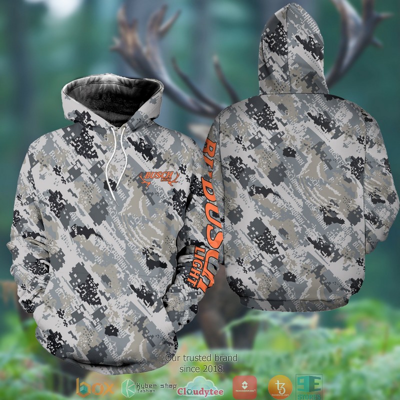 Busch Light Deer Hunter 3d over printed Hoodie