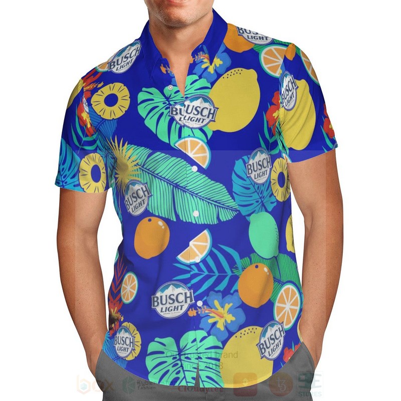 BEST Busch Light Fruit All Over Print Hawaiian Shirt 2 Busch Light Fruit Hawaiian Shirt 1