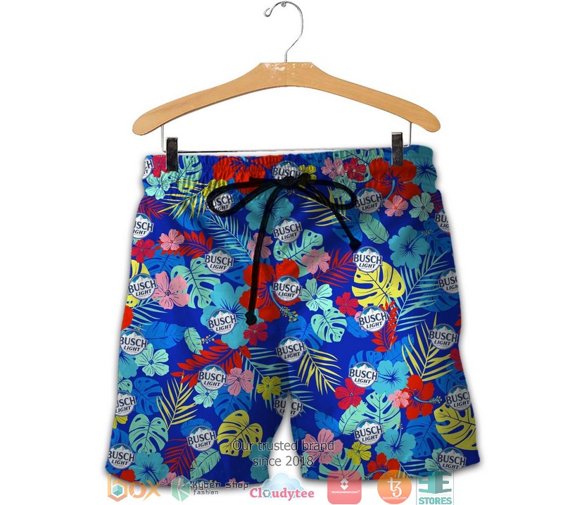 Busch Light Tropical plants Beach Short