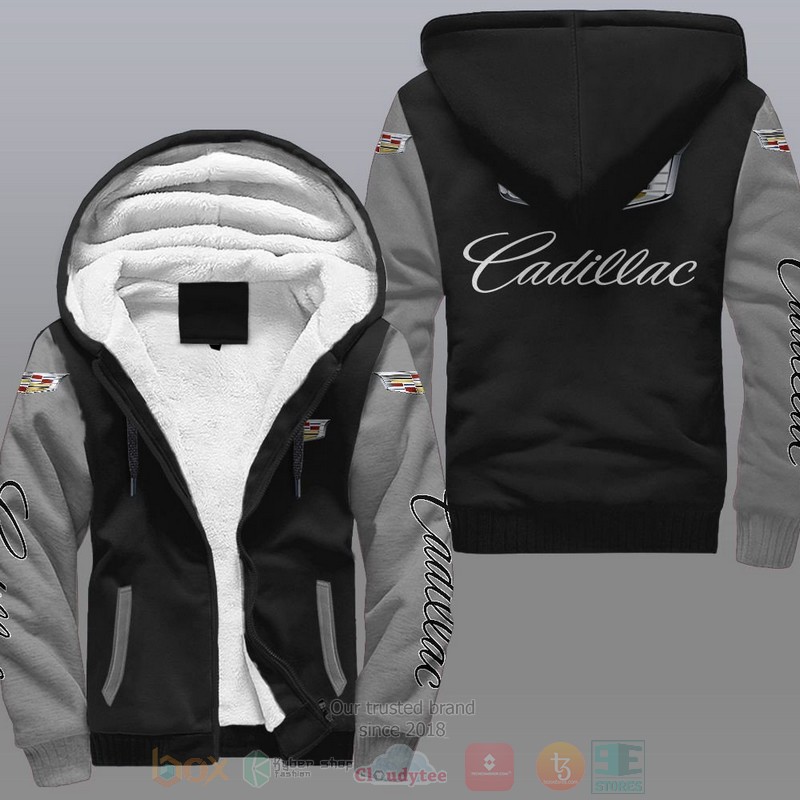 NEW Cadillac Car Fleece Jacket 2 Cadillac Car Fleece Hoodie 1