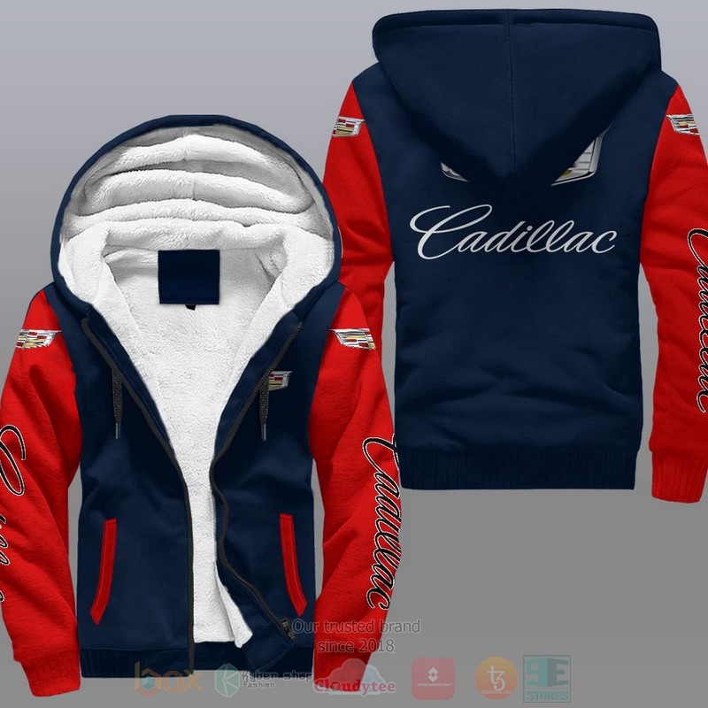 NEW Cadillac Car Fleece Jacket 4 Cadillac Car Fleece Hoodie 1 2 3