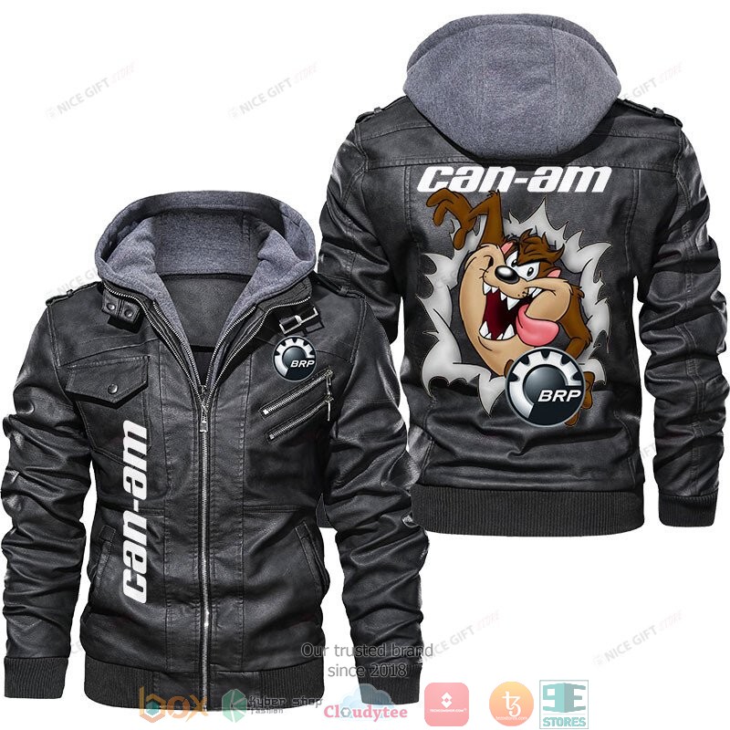 Can Am BRP Tasmania Leather Jacket 5 Can Am BRP Tasmania Leather Jacket