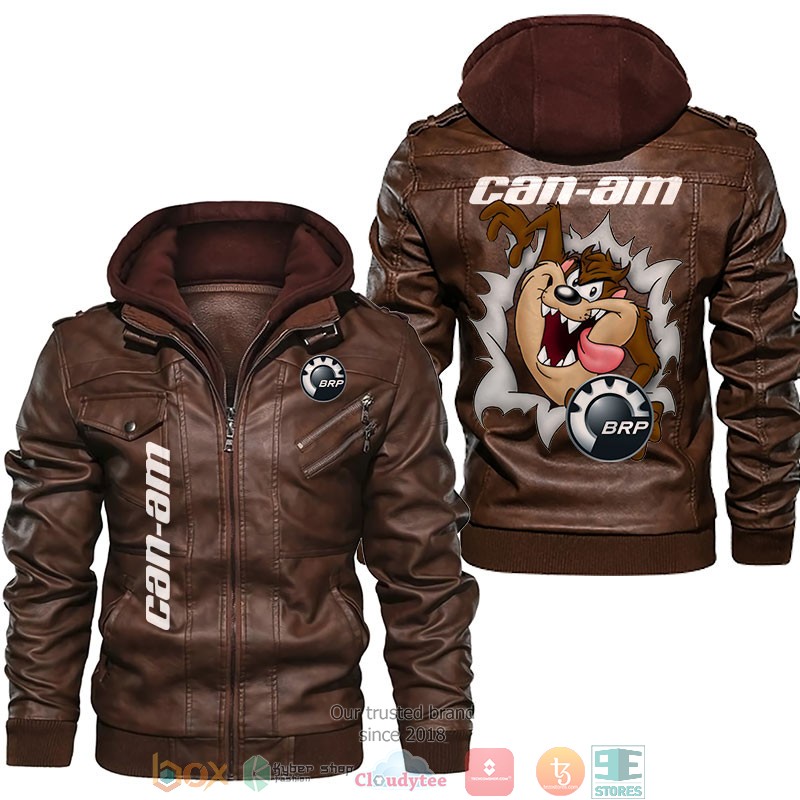 Can Am BRP Tasmania Leather Jacket 2 Can Am BRP Tasmania Leather Jacket 1