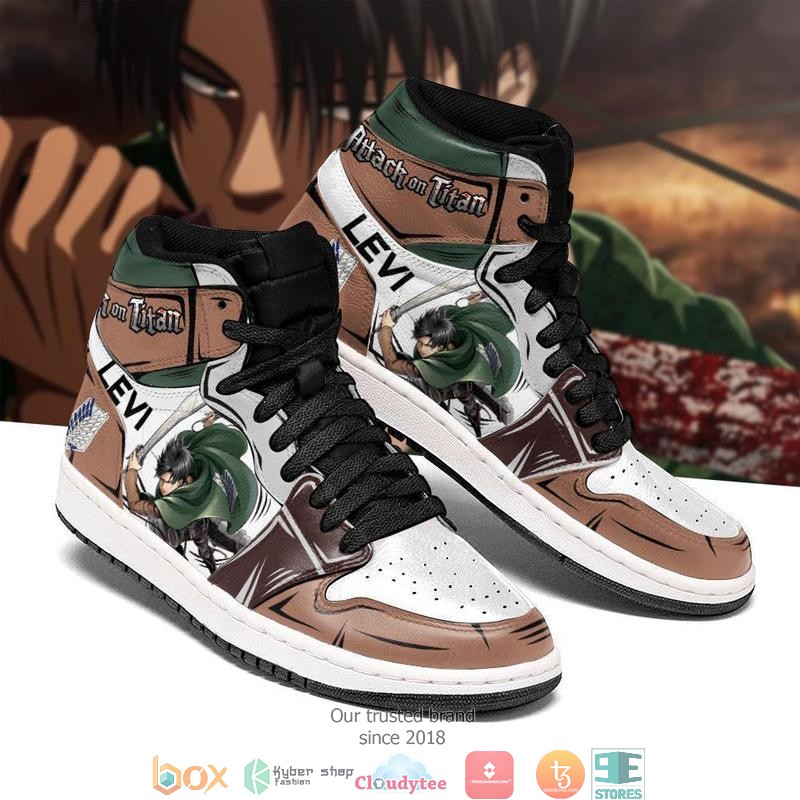 Captain Levi Attack on Titan High Air Jordan Sneaker Shoes