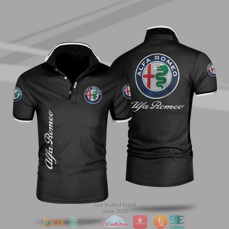 Car Motor Alfa Romeo Polo Shirt