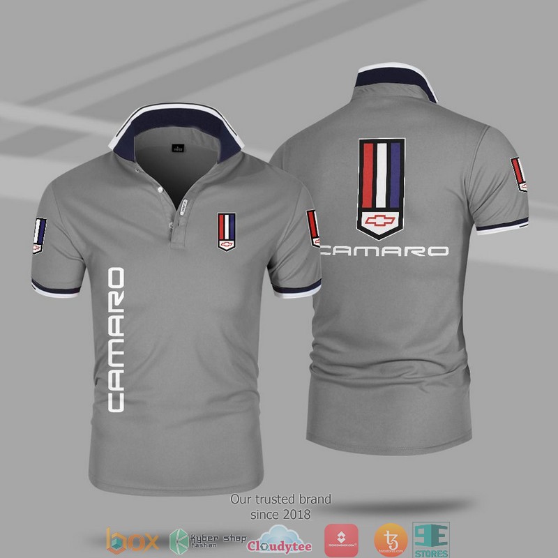 Car Motor Chevrolet Camaro Polo Shirt 1 2 3 4 5 6 7