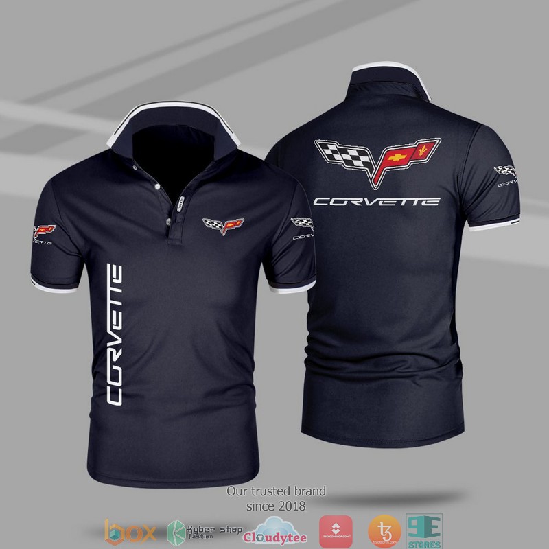Car Motor Chevrolet Corvette Polo Shirt 1 2 3 4