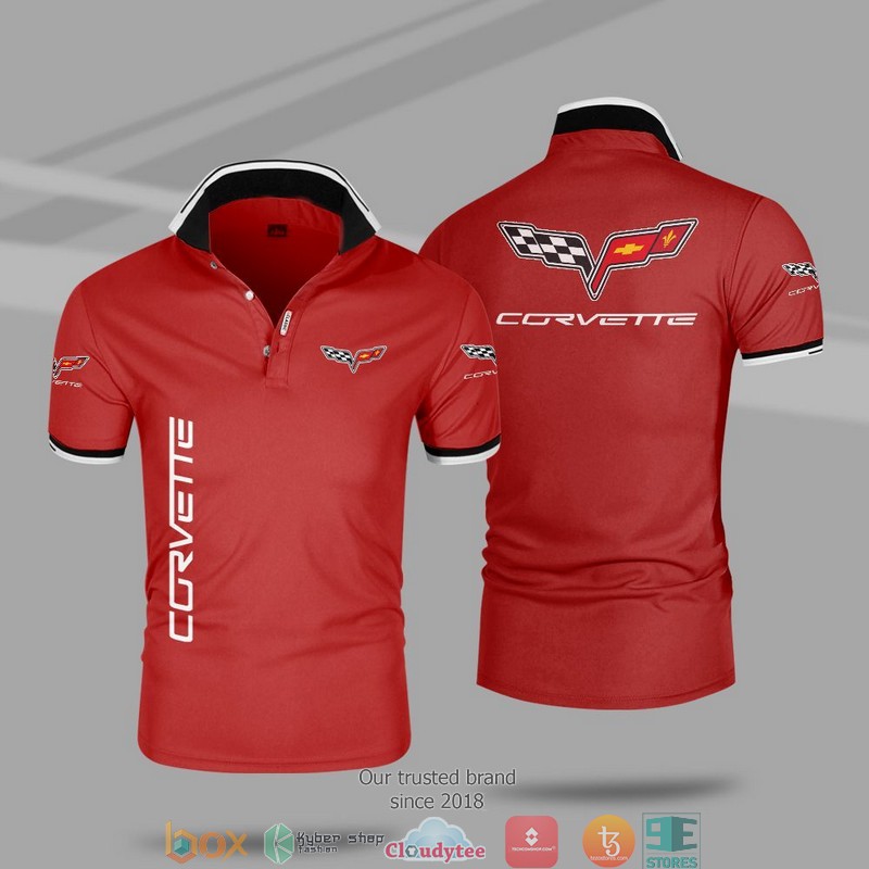 Car Motor Chevrolet Corvette Polo Shirt 1 2 3 4 5