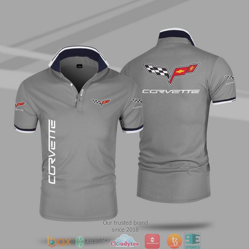 Car Motor Chevrolet Corvette Polo Shirt 1 2 3 4 5 6 7